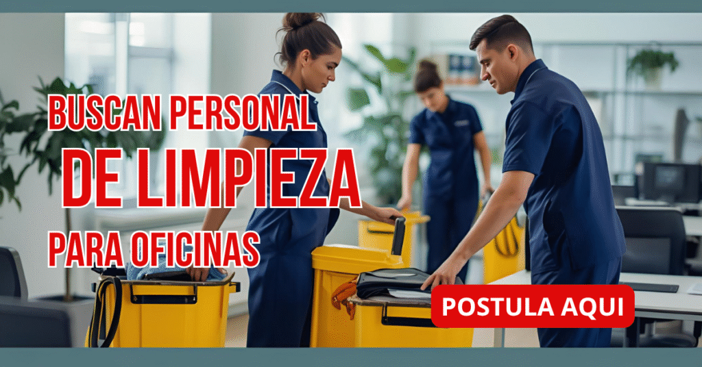🧹 Se Busca Personal de Limpieza para Oficinas